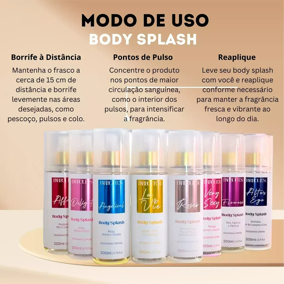 Desodorante Body Splash Angelical Barbour's Beauty 200ml