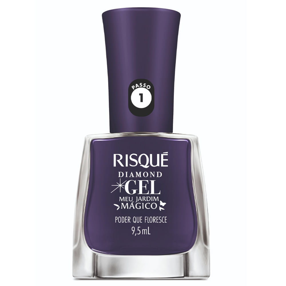 Esmalte Risqué Diamond Gel Meu Jardim Mágico Poder Que Floresce 9,5ml