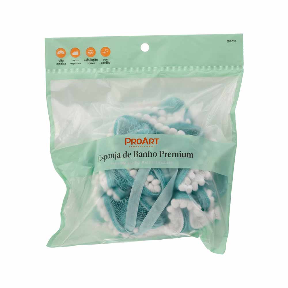 Esponja de Banho ProArt Premium Azul 1 Unidade