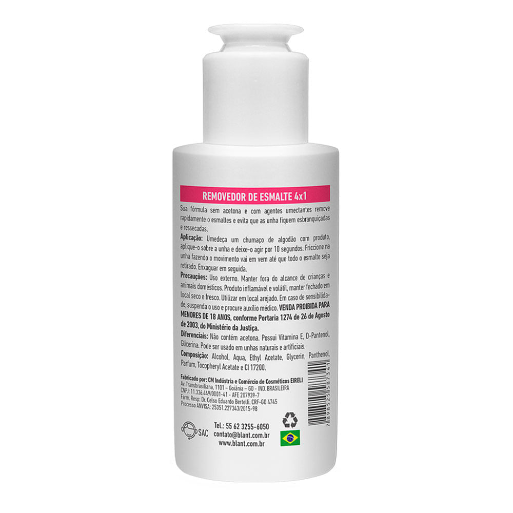 Removedor de Esmalte Blant 110ml