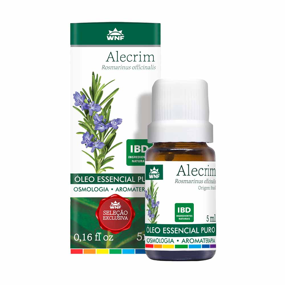 Óleo Essencial Alecrim Orgânico WNF Rosmarinus officinalis 5ml