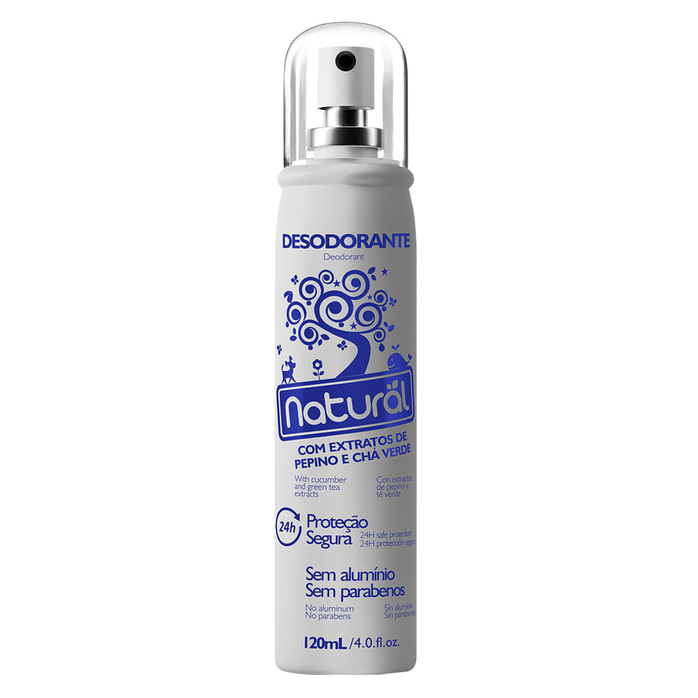 Desodorante Orgânico Natural Suavetex Pepino e Chá Verde 120ml