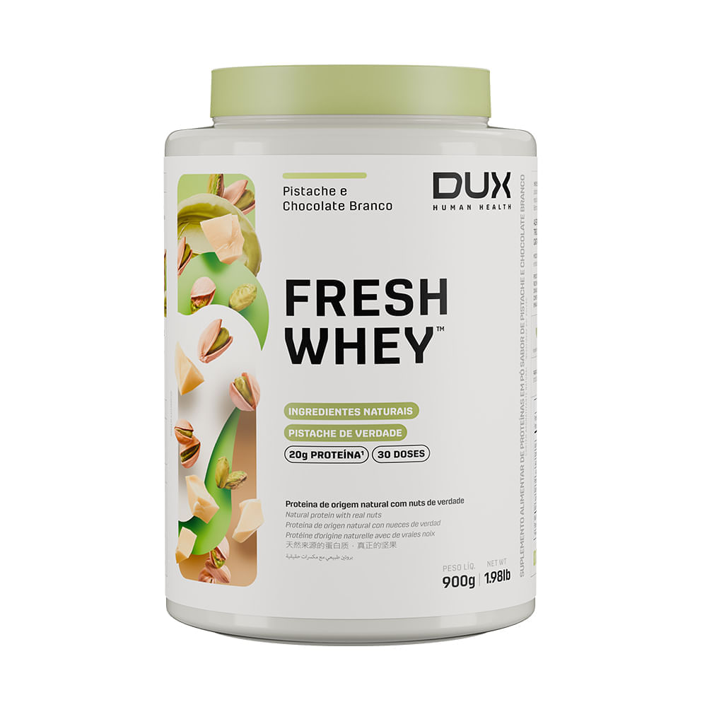 FRESHWHEY™ PISTACHE E CHOCOLATE BRANCO POTE 900G