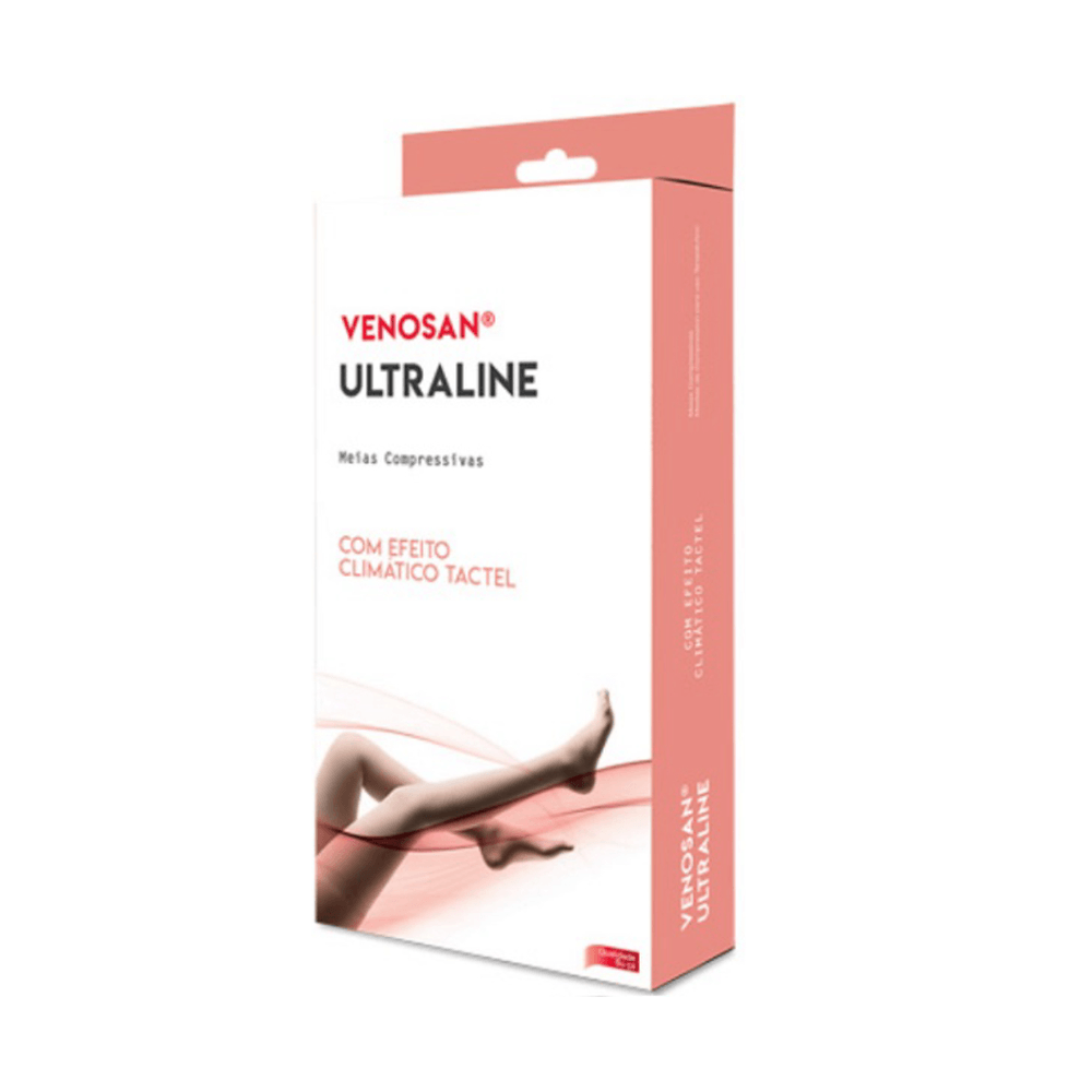 Meia De Compressão Venosan 7/8 20-30mmhg Ultraline 4000 Pe Aberto