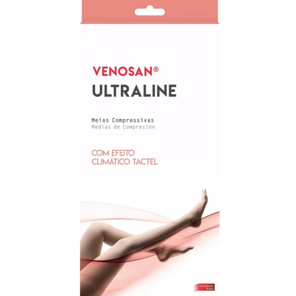 Meia De Compressão Venosan 7/8 20-30mmhg Ultraline 4000 Pe Aberto
