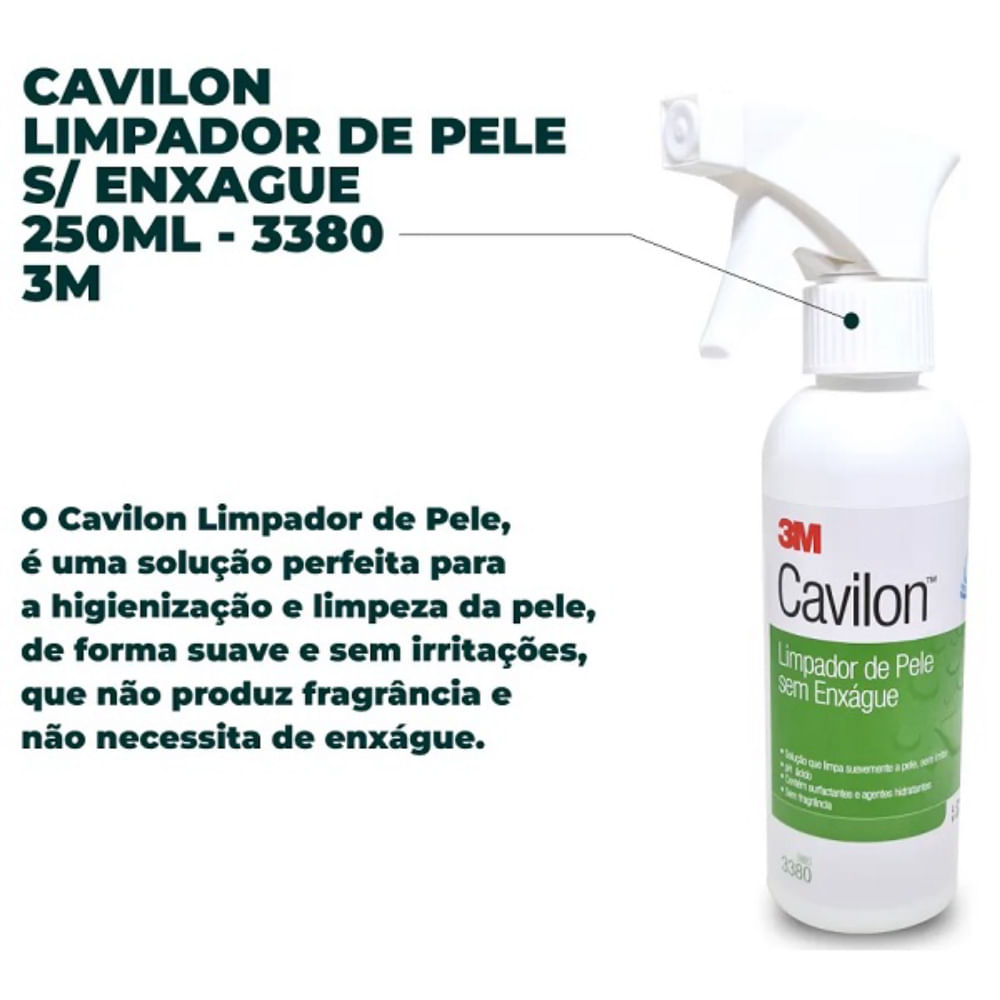 Limpador de Pele sem Enxague Cavilon 3M 250ml