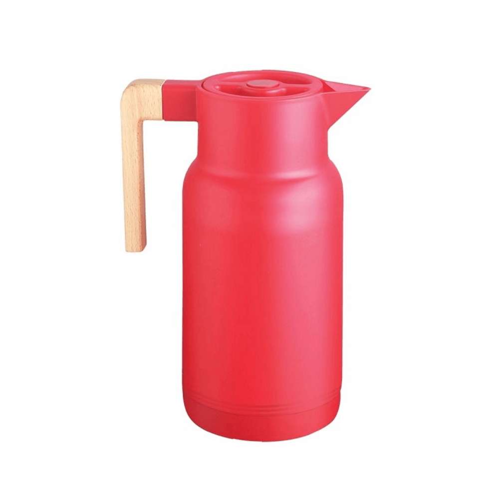 Garrafa Térmica Wood Fashion Vermelha Termopro 1 Litro