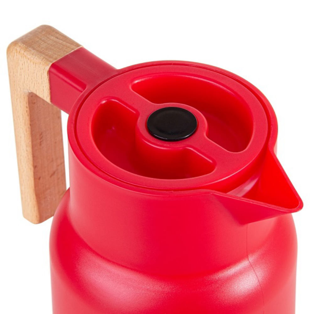 Garrafa Térmica Wood Fashion Vermelha Termopro 1 Litro