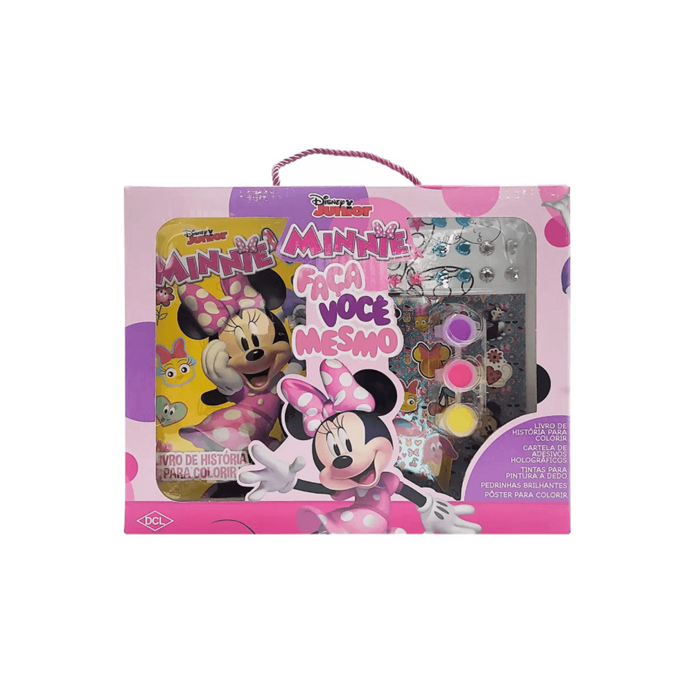 Livro Atividades Faça Você Mesmo Histórias para Colorir e Decorar Minnie Disney