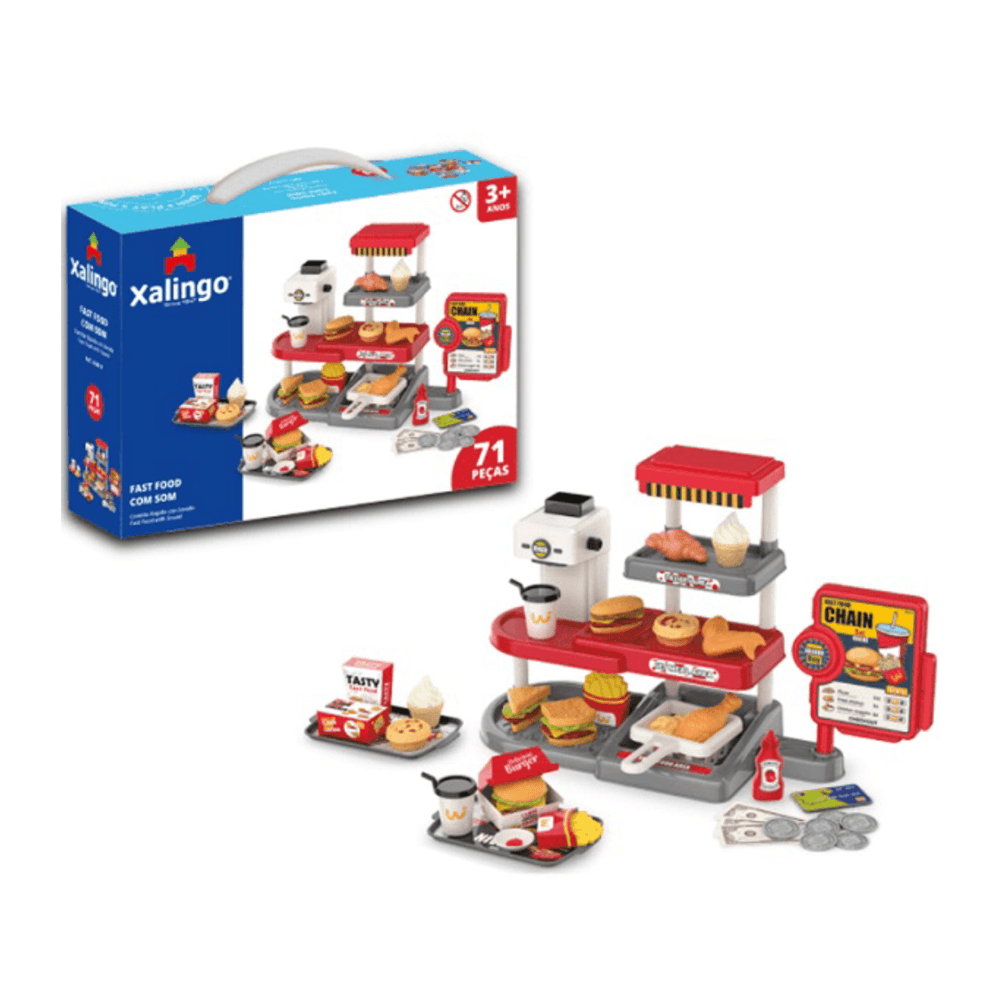 Brinquedo FAST Food com Som Xalingo