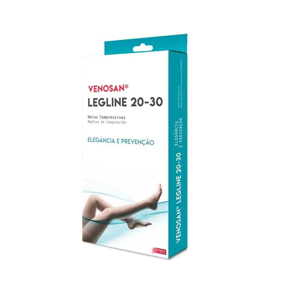 Meia Calça Queen Média Compressão Venosan Legline 20-30 ATQ PE Aberto Olinda Tamanho XXG