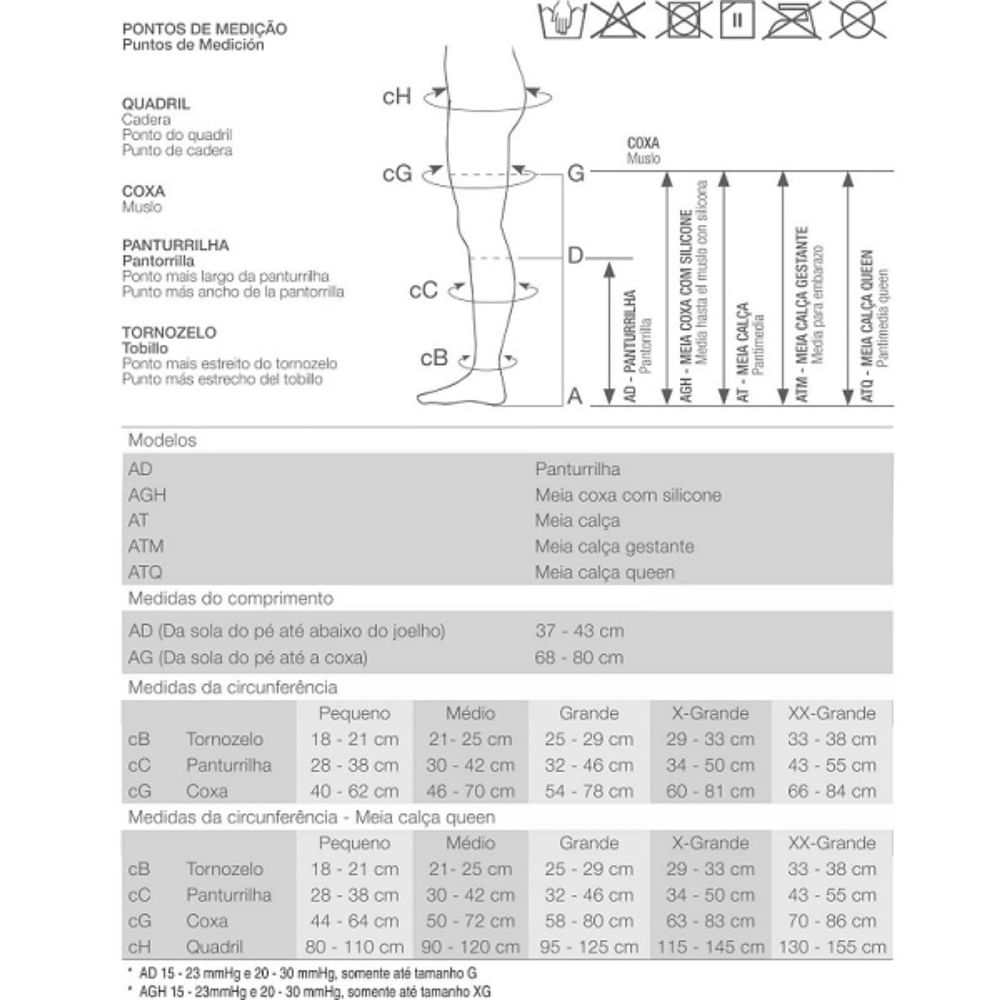 Meia Calça Queen Média Compressão Venosan Legline 20-30 ATQ PE Aberto Olinda Tamanho XXG