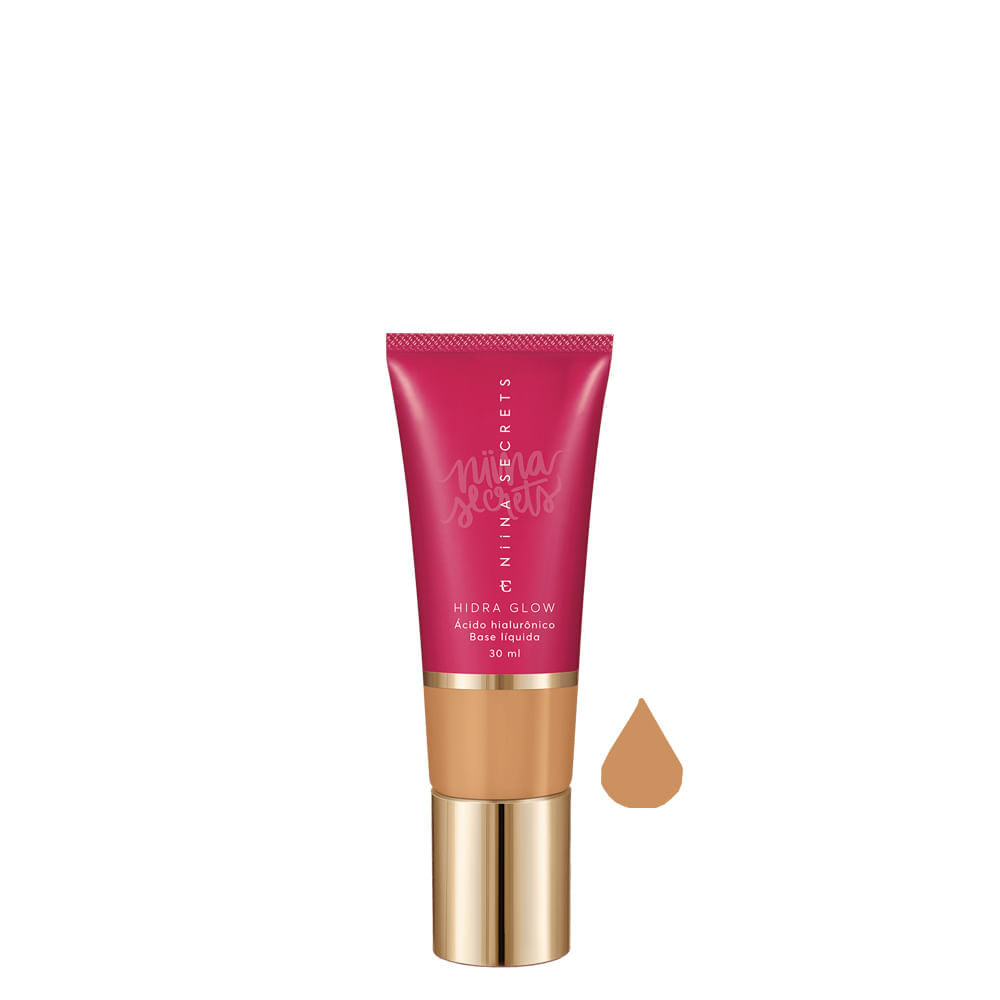 Base Líquida Natural Eudora Niina Secrets Hidra Glow 35 30 ml