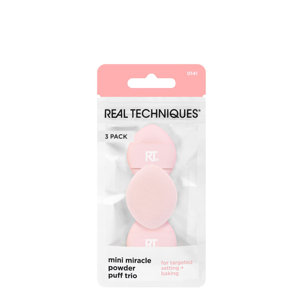 Kit Esponjas para Pó Real Techniques com 3 Unidades