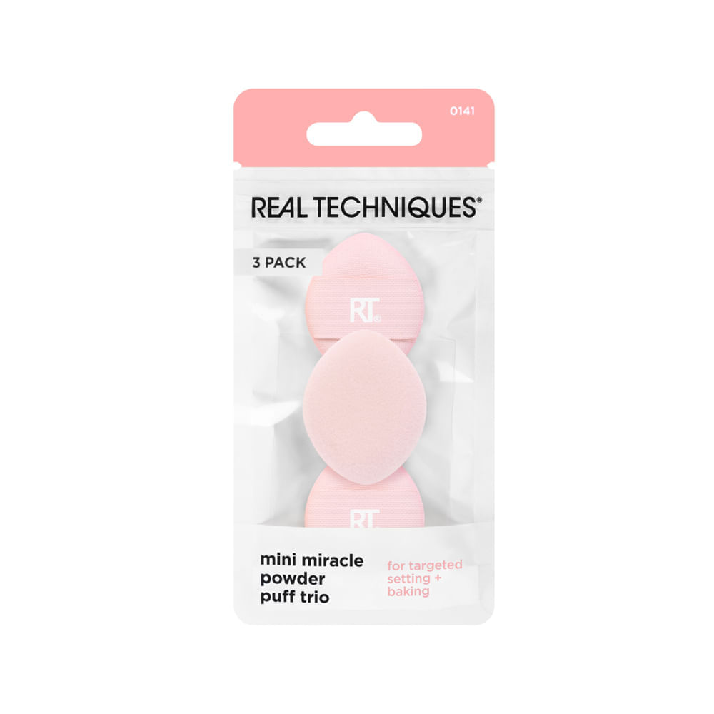 Kit Esponjas para Pó Real Techniques com 3 Unidades