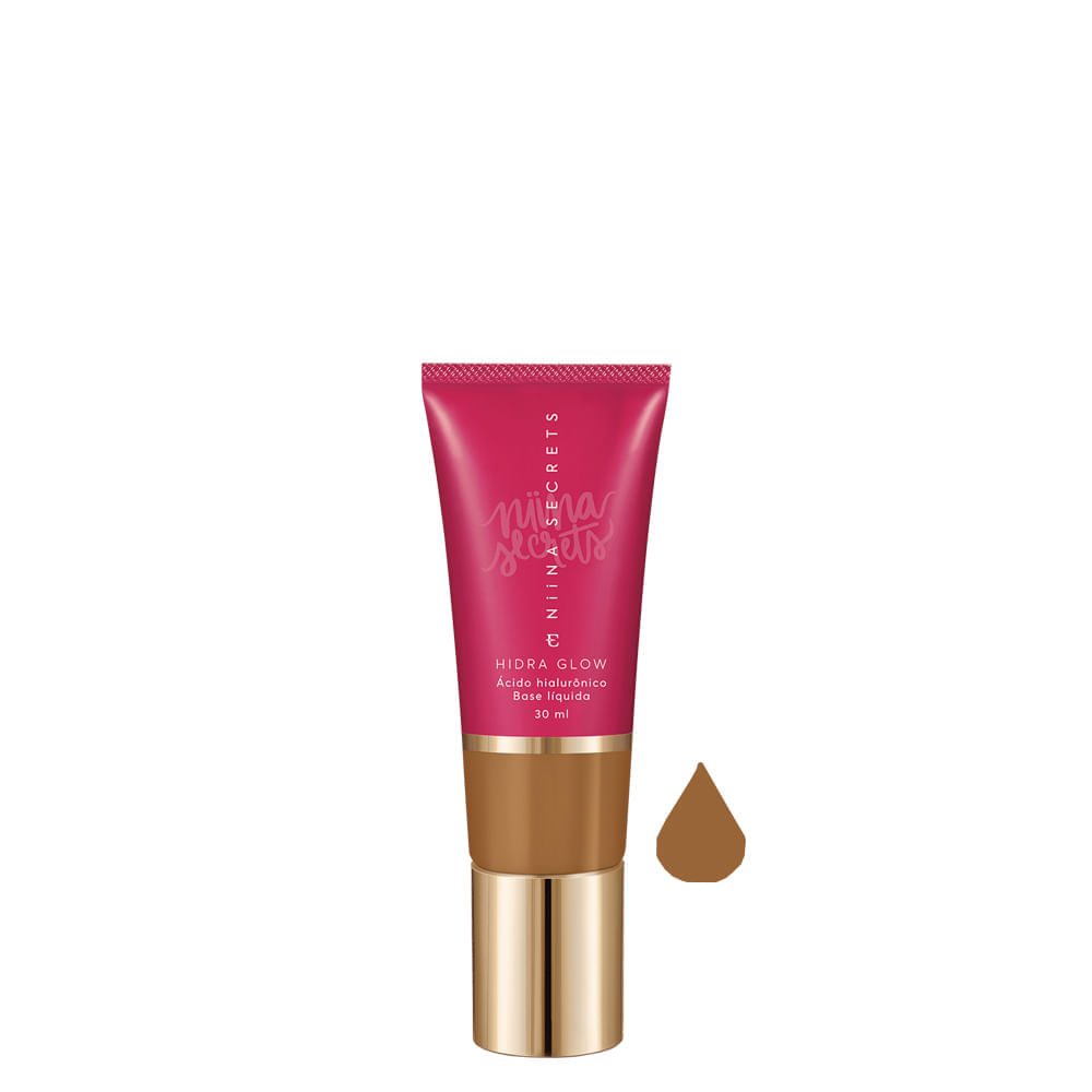 Base Líquida Natural Eudora Niina Secrets Hidra Glow 70 30 ml