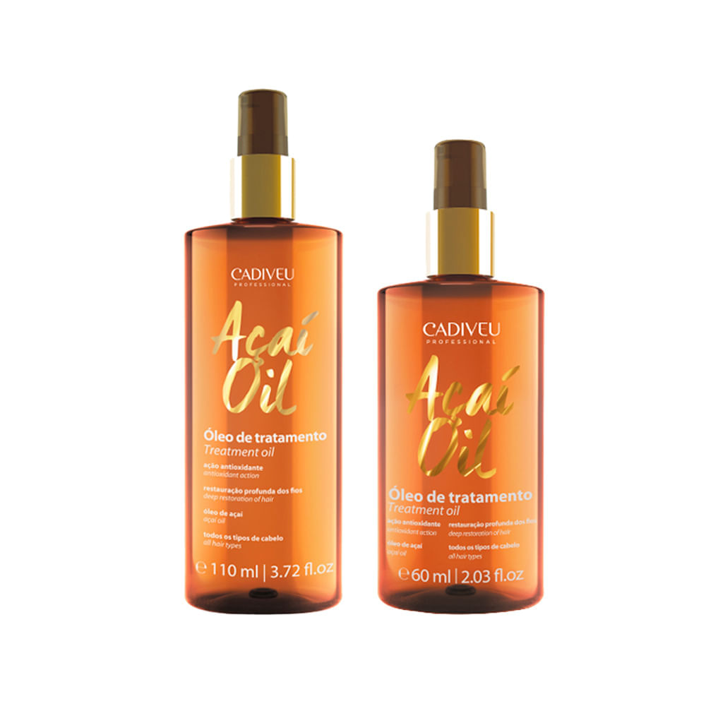 Kit Cadiveu Açaí Oil Óleo De Tratamento 110ml + Óleo De Tratamento 60ml