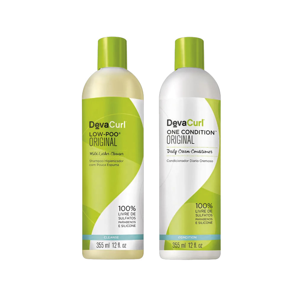 Kit Deva Curl Original Shampoo Low-Poo 355 ml + Condicionador 355 ml