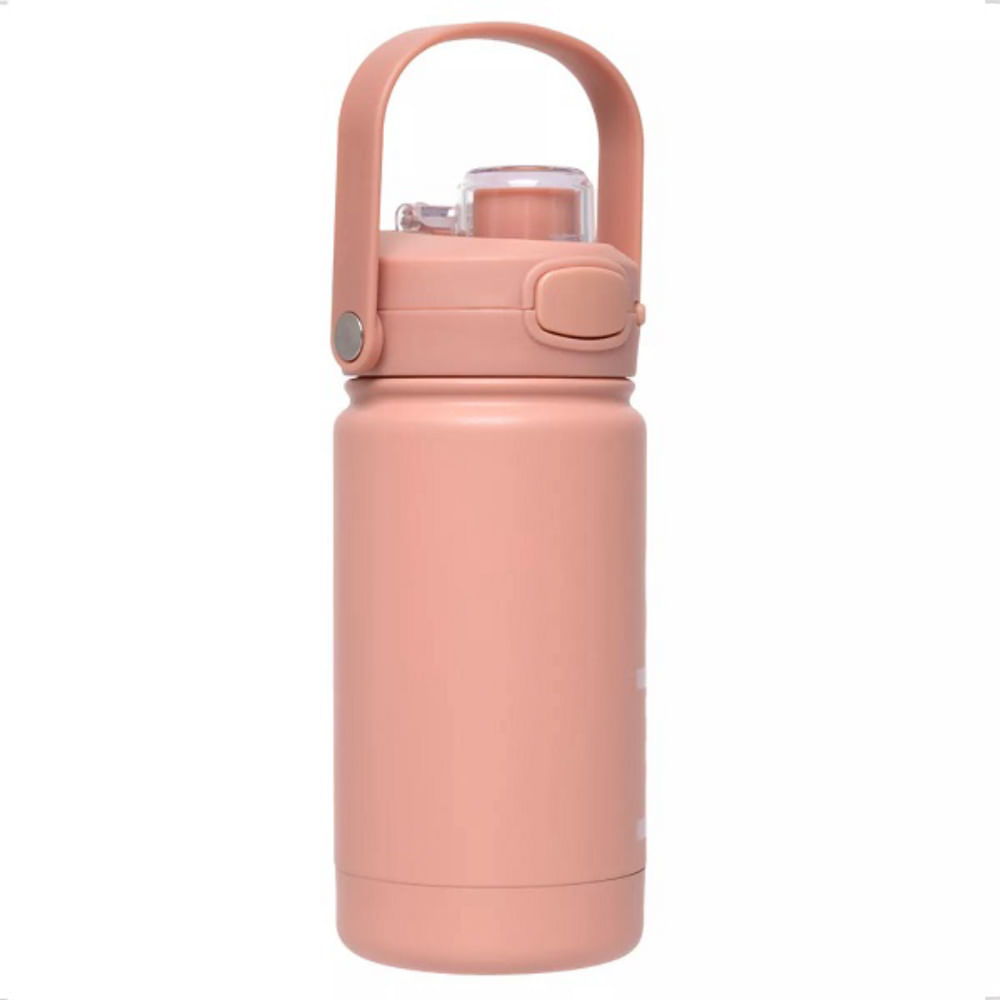 Garrafa Térmica Infantil Inox Parede Dupla Buba Rose 350ml