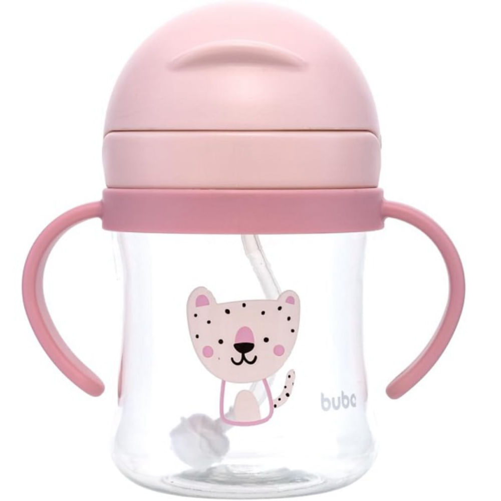 Copo Com Válvula Anticólica Buba Rosa 250ml