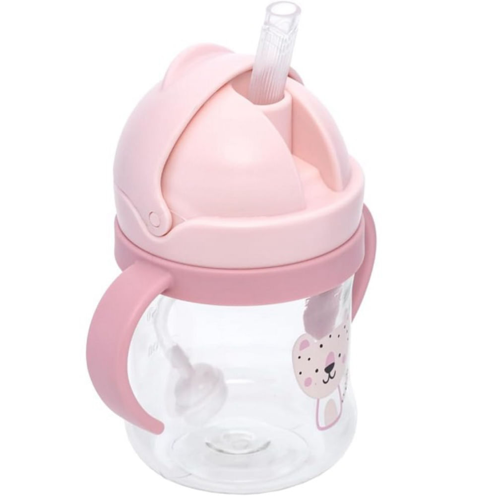 Copo com Válvula Anticólica Buba Rosa 250ml