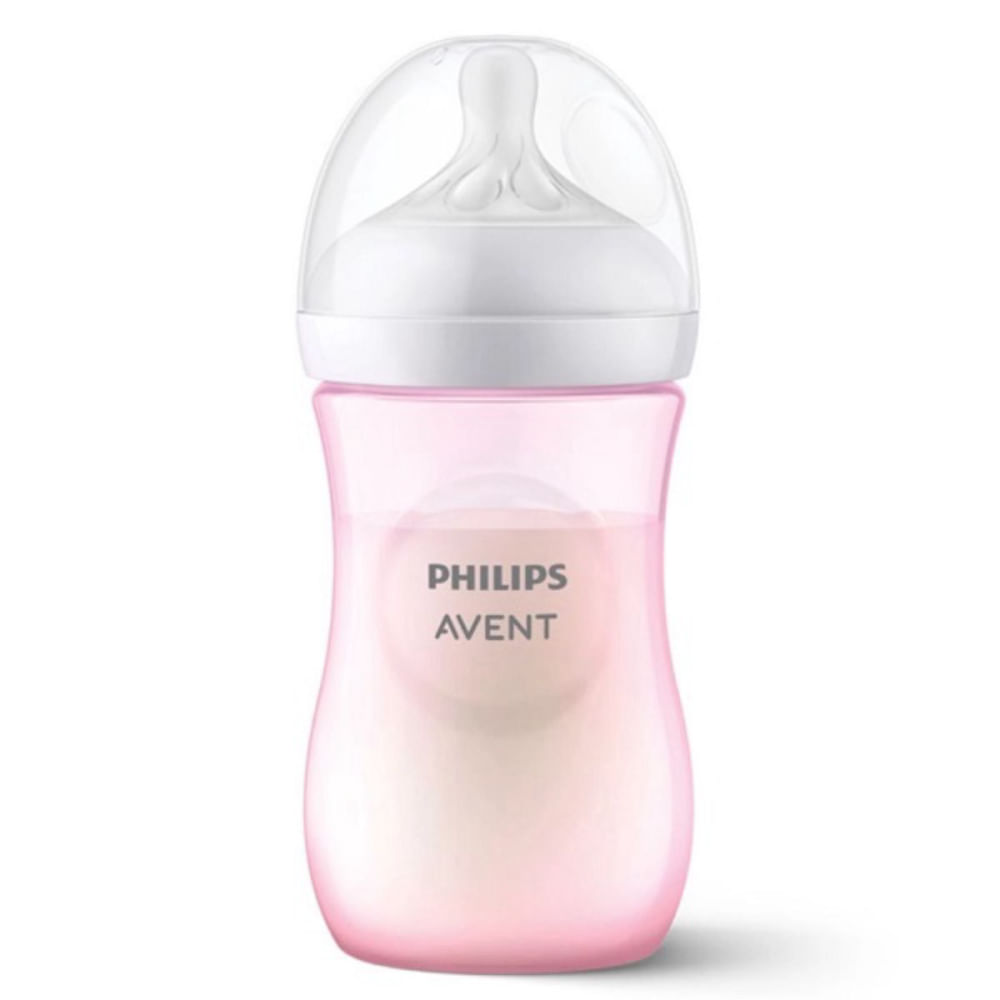 Kit 3 Mamadeiras Anti-Cólica Pétala Philips AVENT 125/260/330ml Rosa