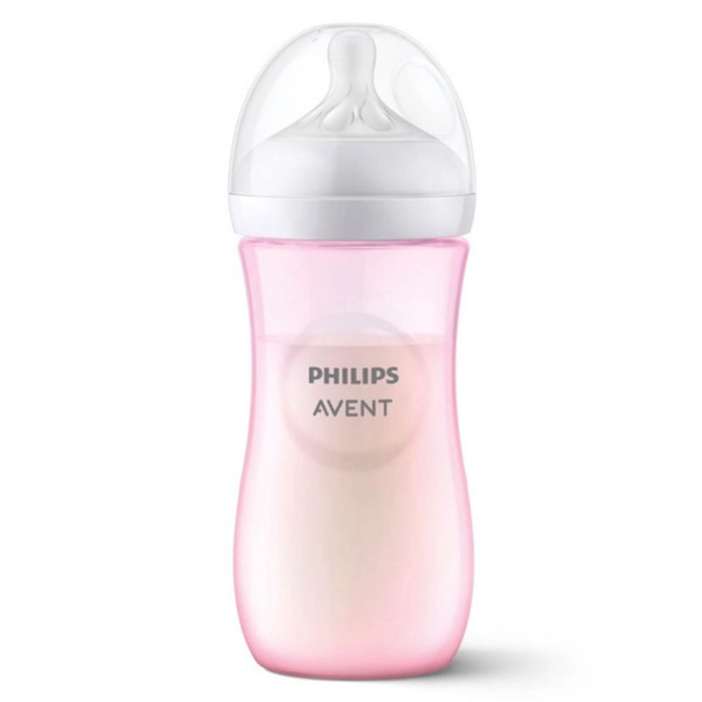 Kit 3 Mamadeiras Anti-Cólica Pétala Philips AVENT 125/260/330ml Rosa