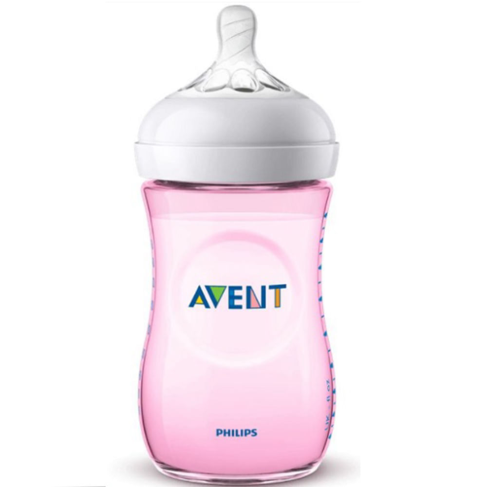 Mamadeira Pétala Philips AVENT 260ml Rosa