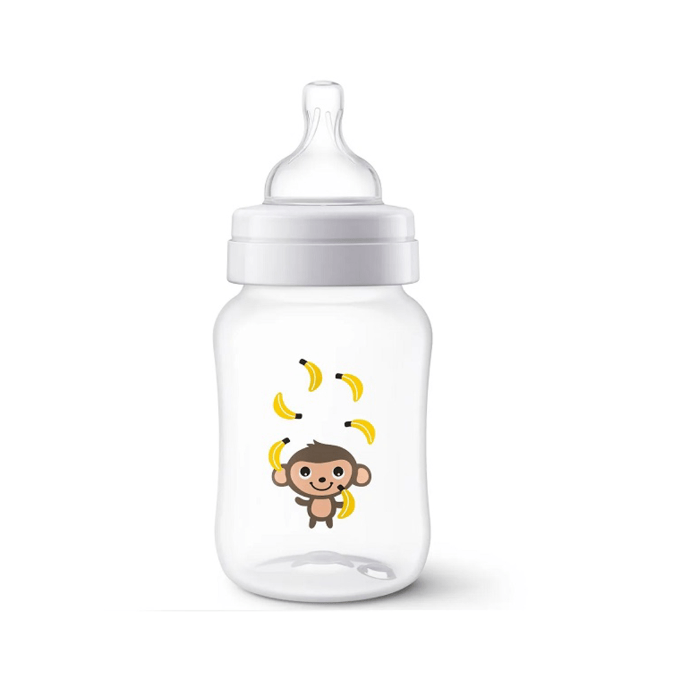 Mamadeira Anti-cólica Clássica Macaco Philips Avent 260ml