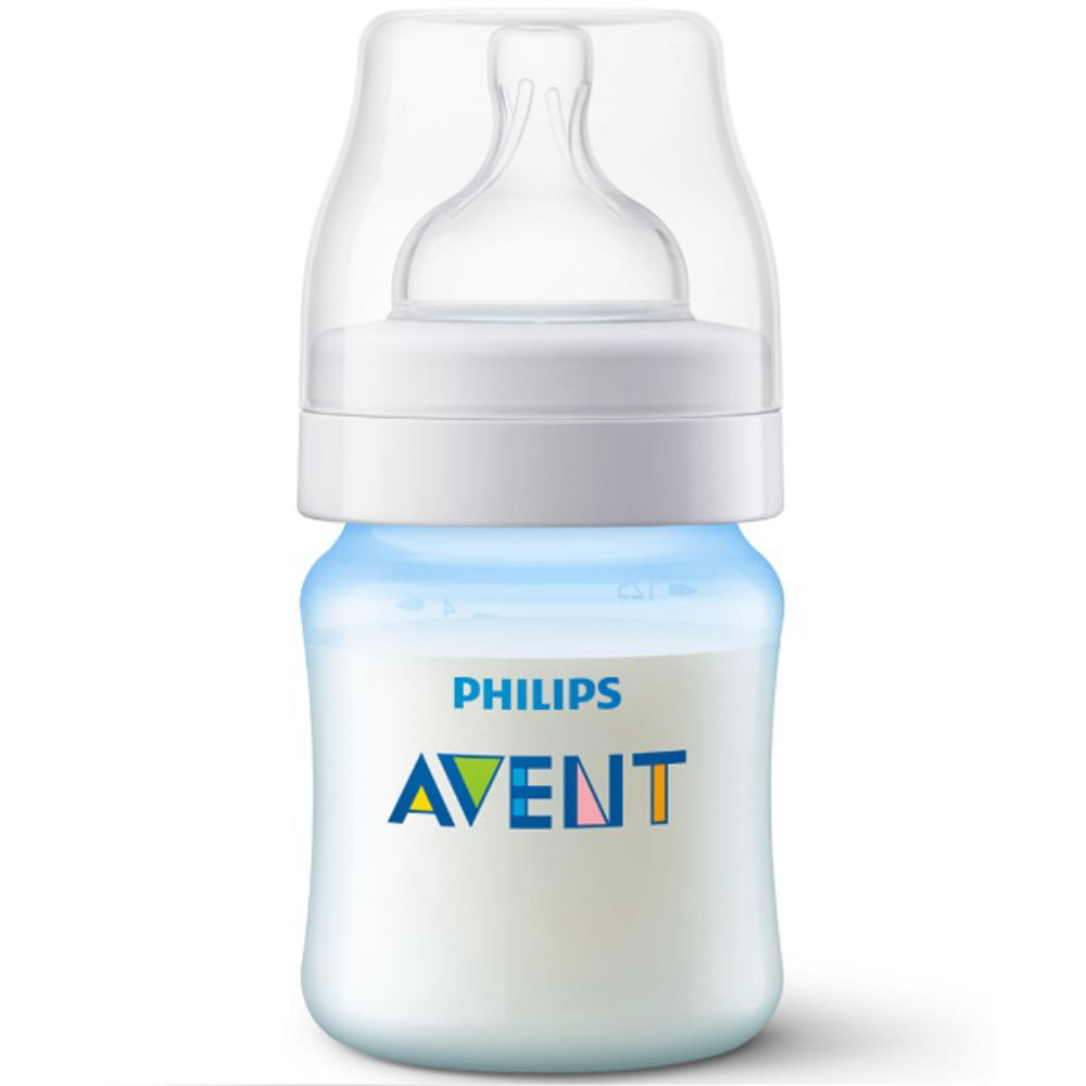 Kit 2 Mamadeiras Clássica + 1 Bico 6M+ Philips AVENT 125ml e 260ml Azul