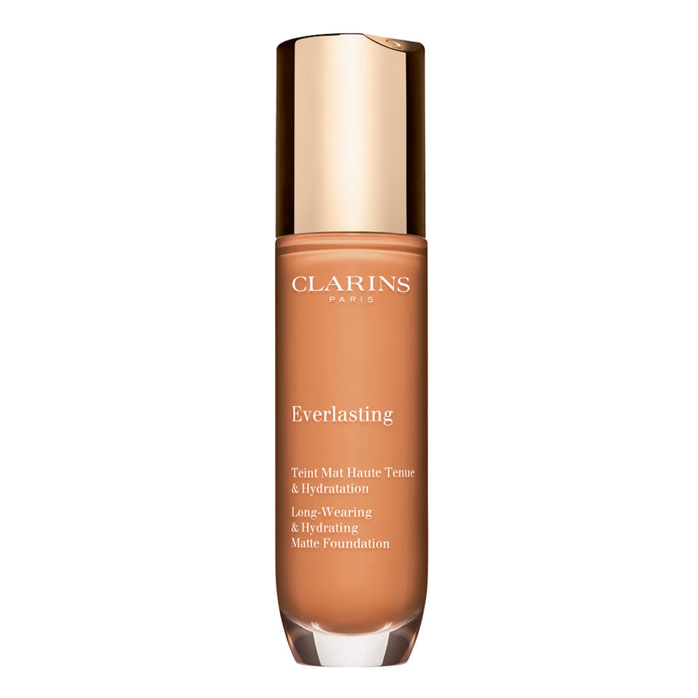 Base Líquida Matte Alta Cobertura Clarins - Everlasting 113C