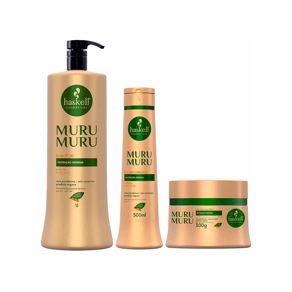 Kit Haskell Murumuru Shampoo + Máscara + Condicionador