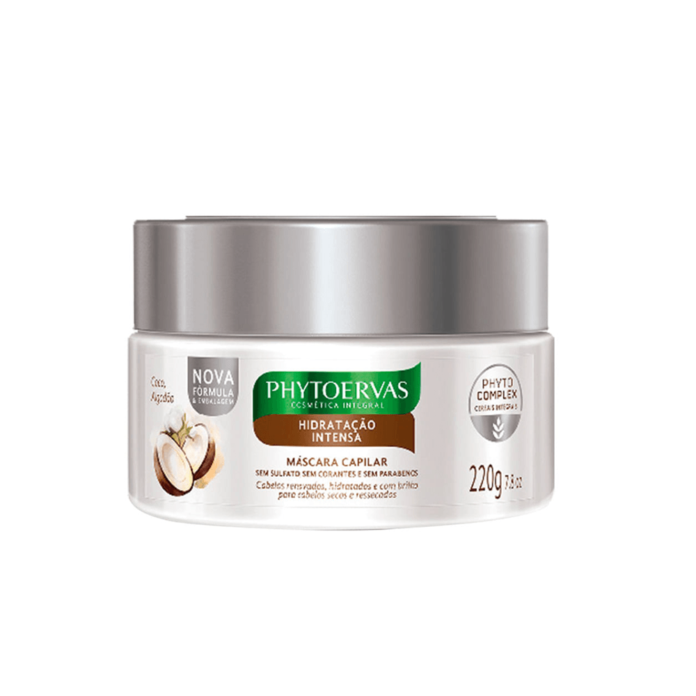 Máscara de Hidratação Intensa Phytoervas Phytocomplex 220g