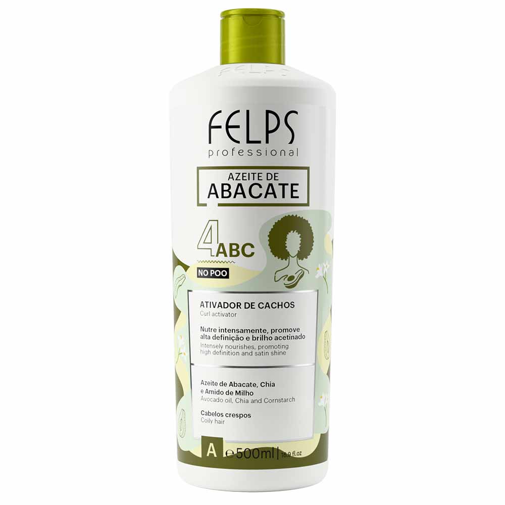 Felps Azeite De Abacate Ativador De Cachos 4abc 500ml