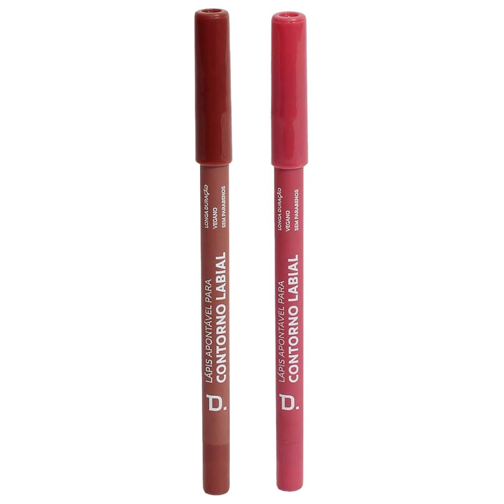 Dailus Kit - Lápis Para Contorno Labial Taupe E Rose