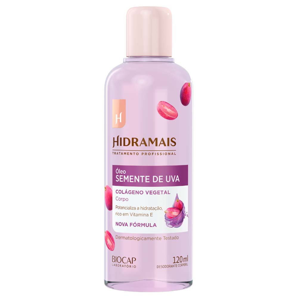 Óleo Corporal Hidramais - Semente De Uva E Colágeno 120ml