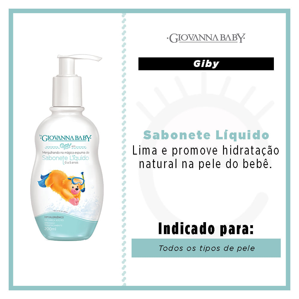 Sabonete Líquido Giovanna Baby - Giby 200ml