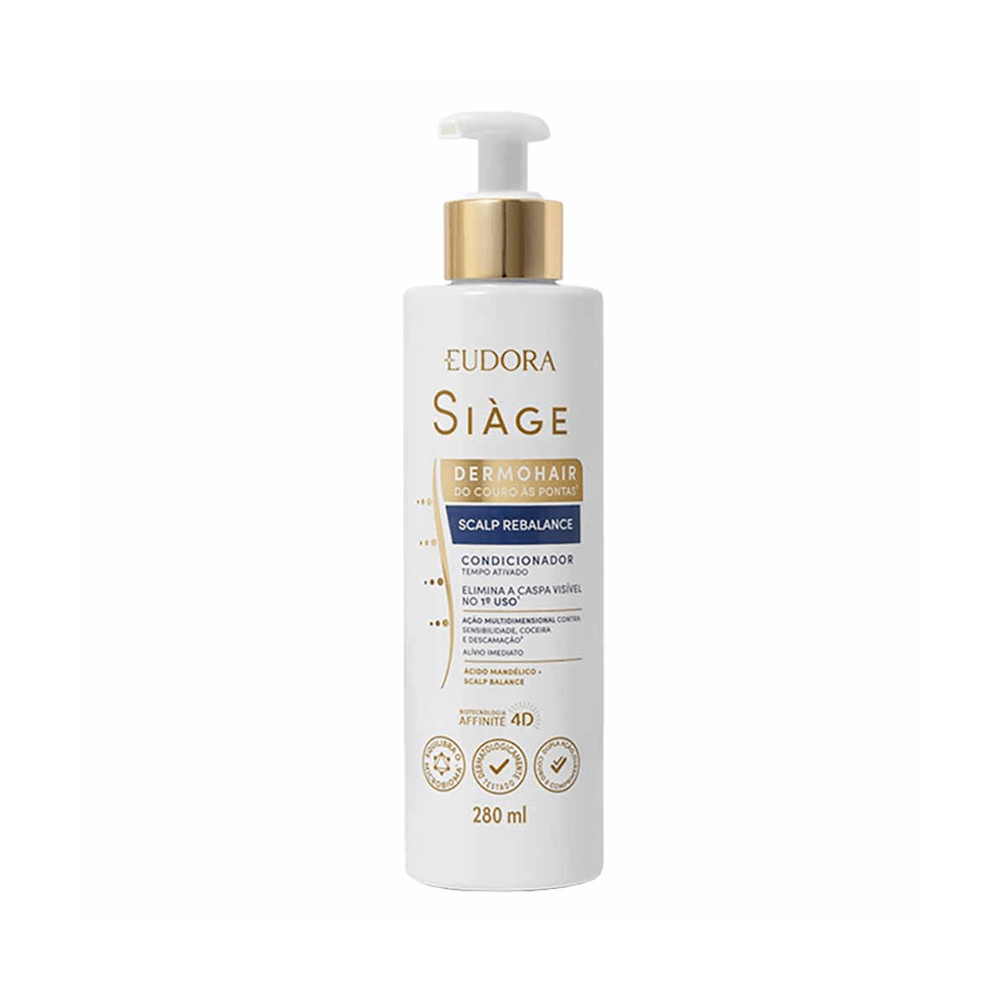 Condicionador Anticaspa Eudora Siàge Dermo Scalp Hair Rebalance 280ml
