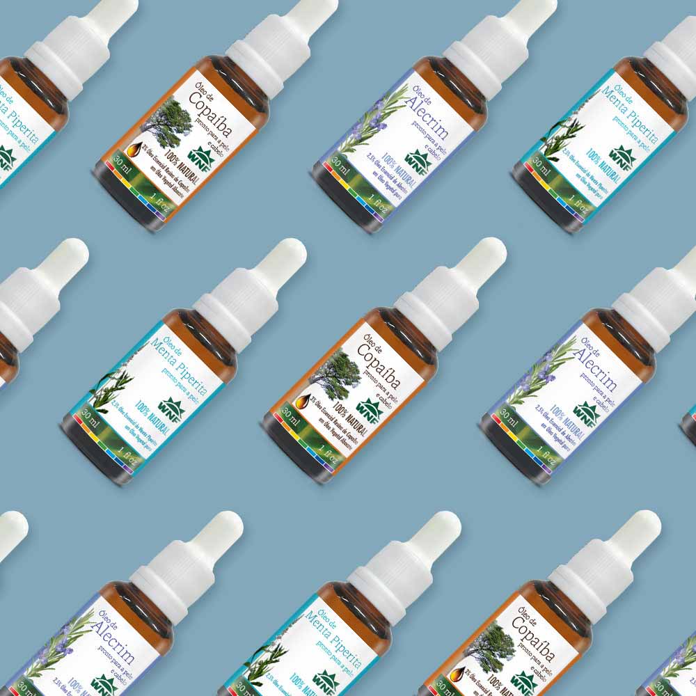 Kit Óleos Vegetais WNF Pronto para o Cabelo 3x30ml