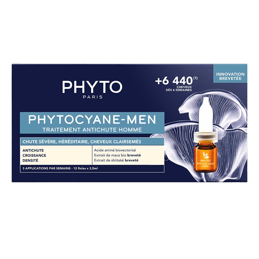 Tratamento Queda Progressiva Phytocyane Men 12X3.5ml