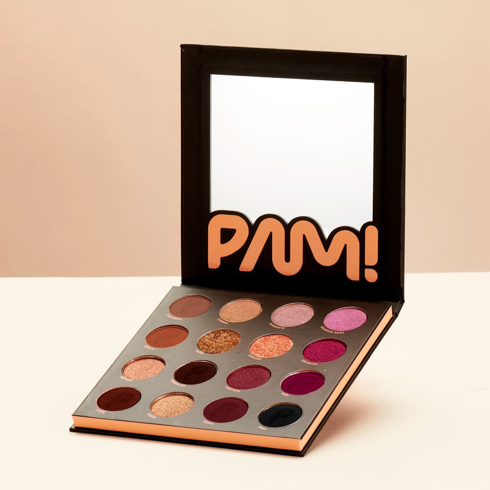 Paleta de Sombras Pam By Pamella 16 Cores