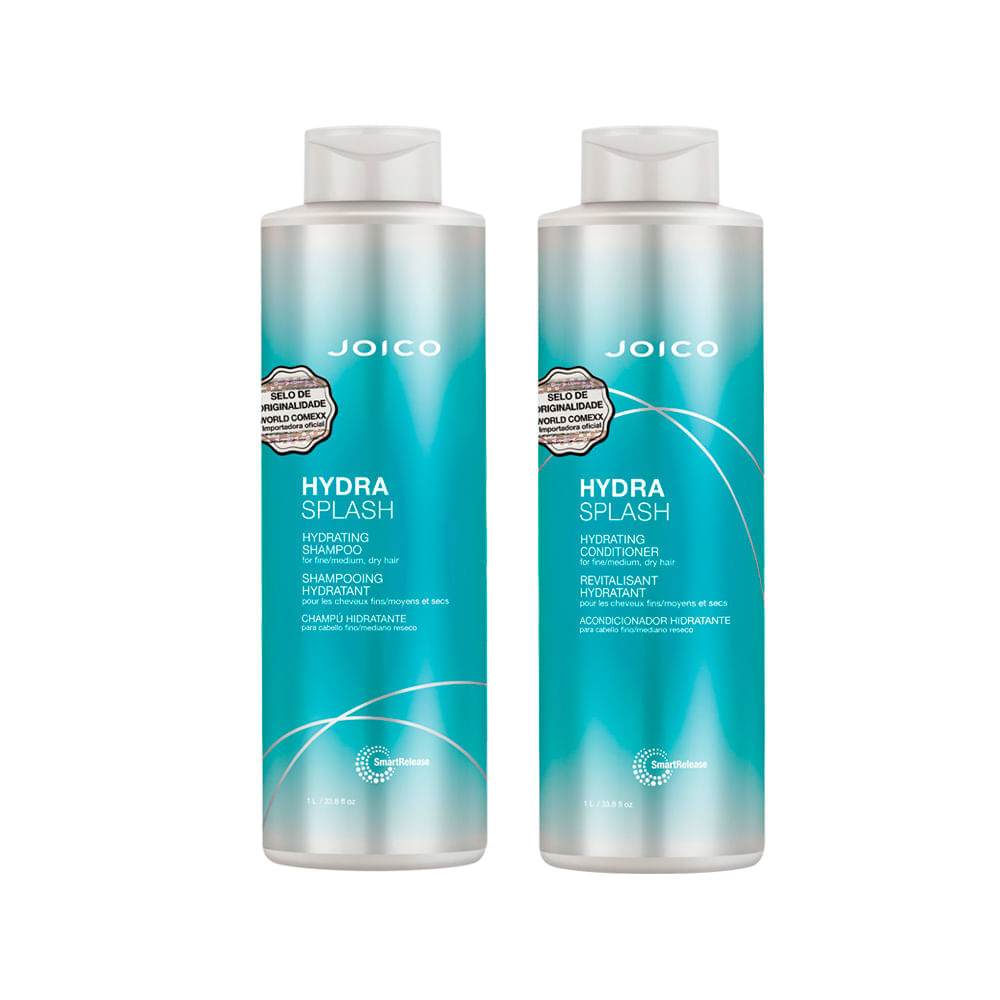 Kit Joico Professional Hydra Splash Shampoo 1000ml + Condicionador 1000ml