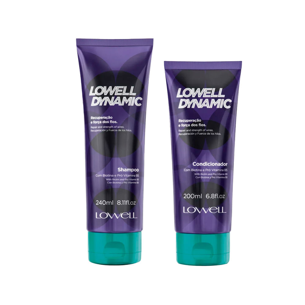 Kit Lowell Dynamic Shampoo 240ml + Condicionador 200ml
