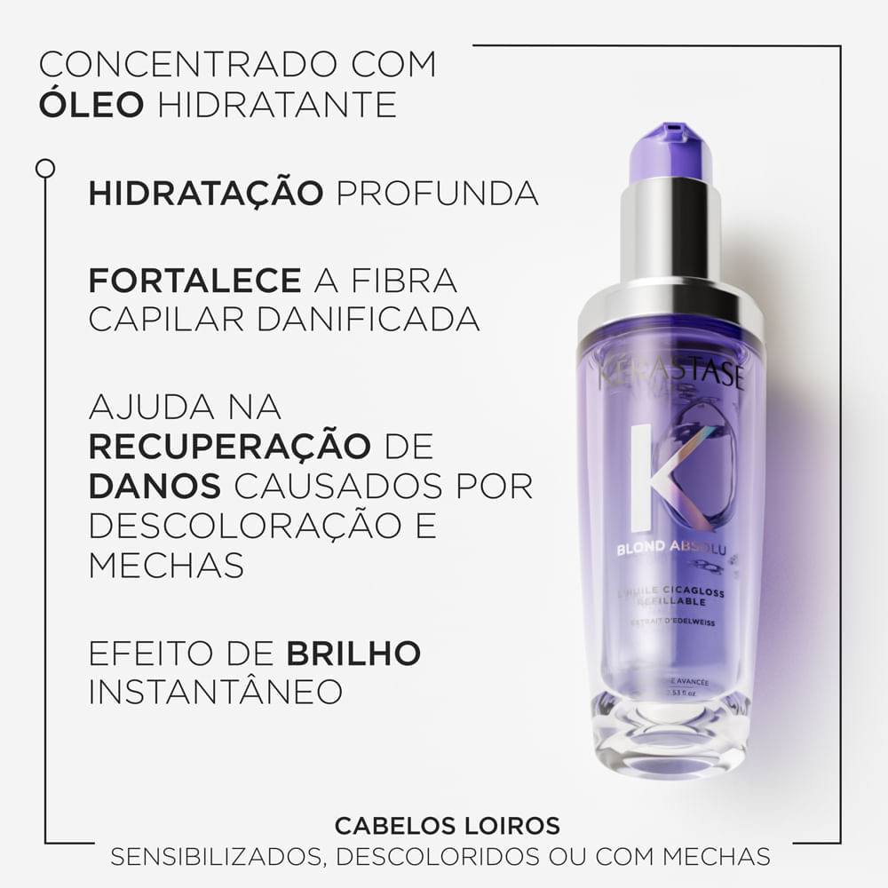 Óleo Capilar Kérastase Blond Absolu L'Huile Cicagloss 75ml