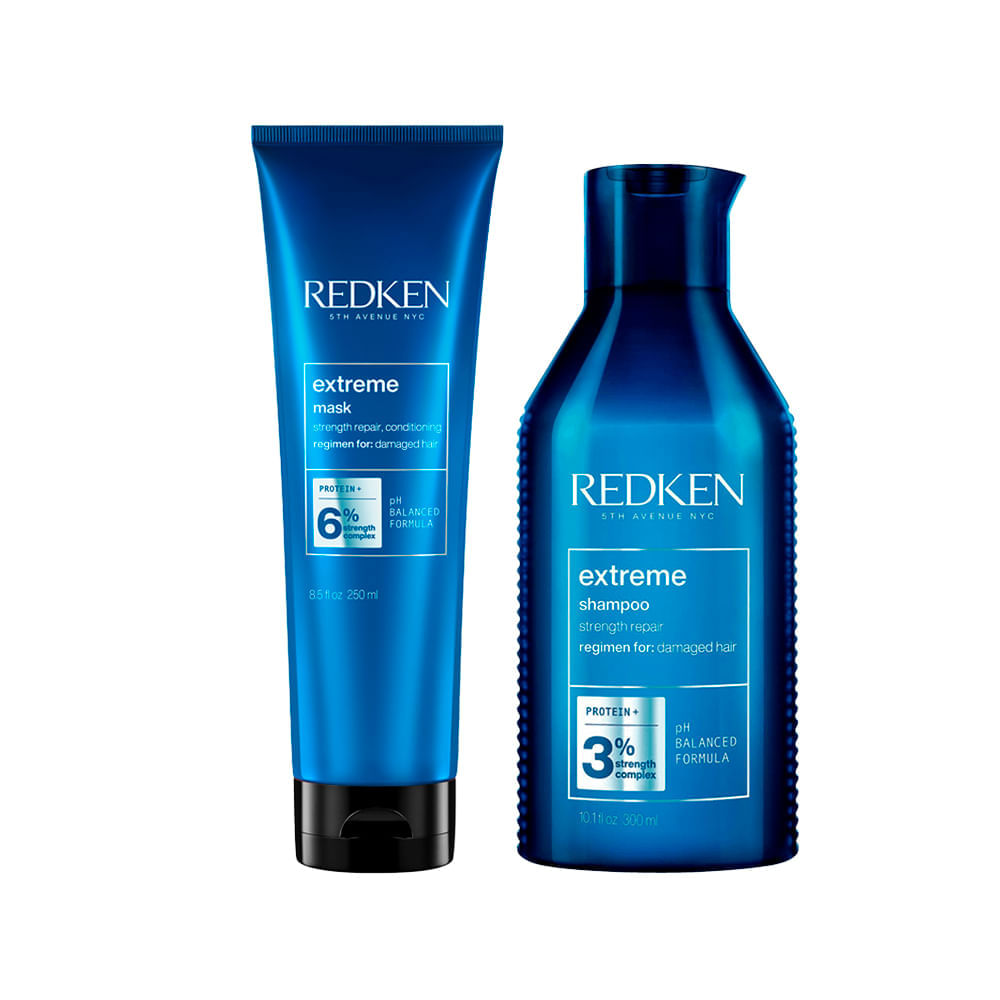 Kit Redken Extreme Shampoo 300ml + Máscara 250ml