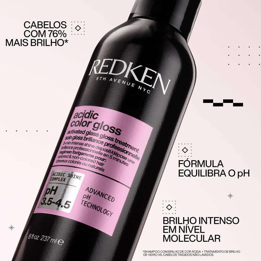 Tratamento Redken Acidic Color Gloss Activated Glass Gloss 237ml