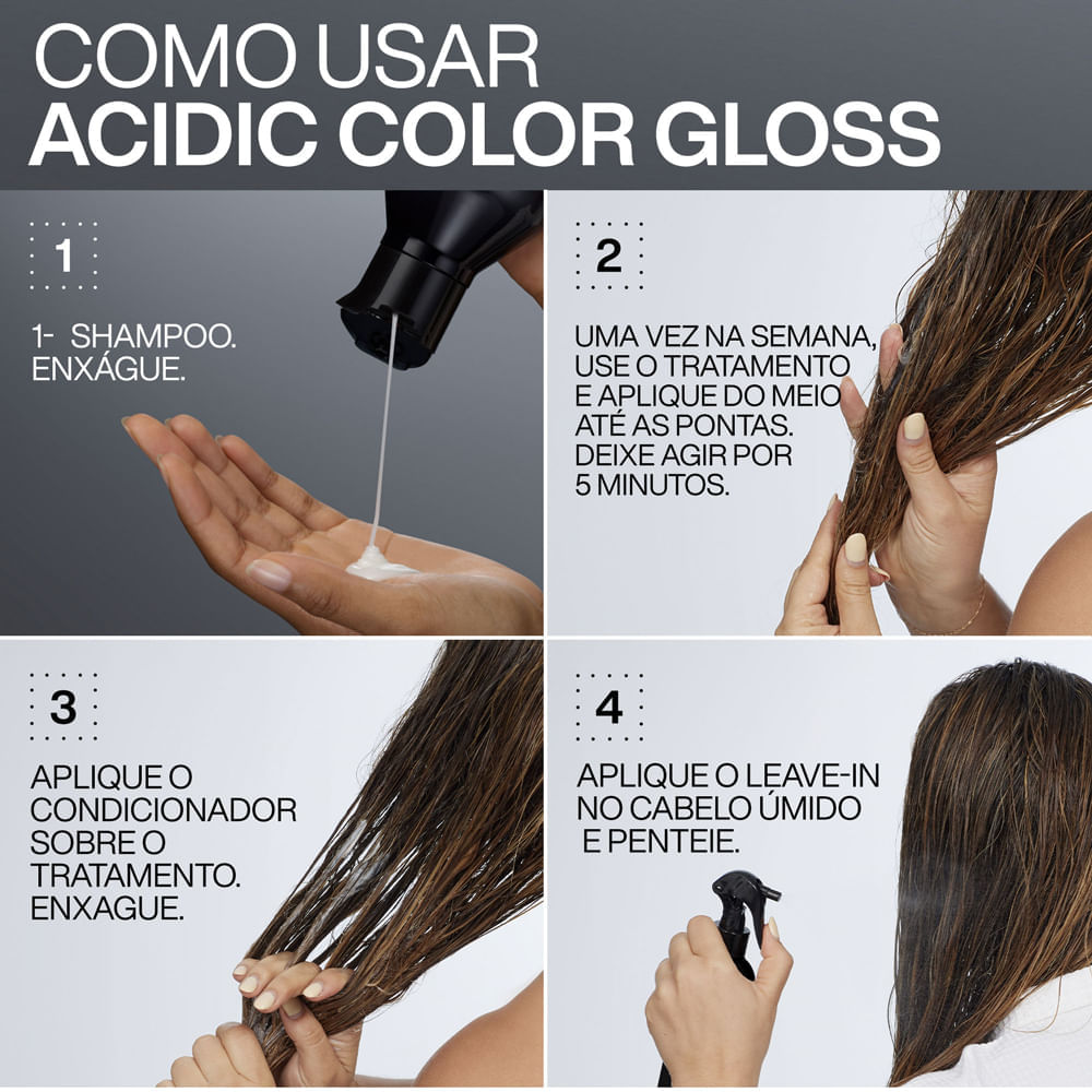 Tratamento Redken Acidic Color Gloss Activated Glass Gloss 237ml