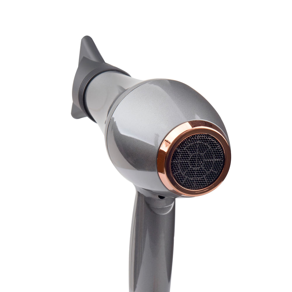 Secador de Cabelo MQ Profissional Pro Digital 2600W com 2 Velocidades Cinza 220V