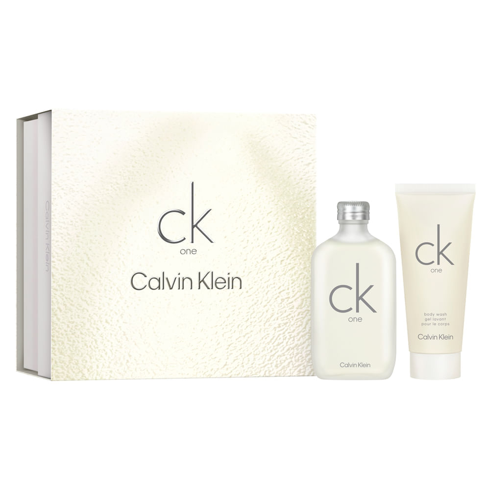 Kit Calvin Klein Coffret Ck One Eau de Toilette Perfume Unissex 100ml + Gel de Banho 100ml