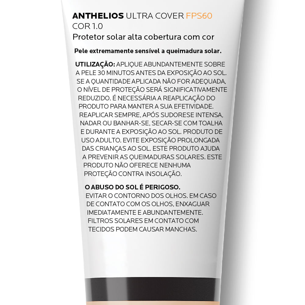 Protetor Solar Facial La Roche-Posay Anthelios Ultra Cover 1.0 FPS60 30g